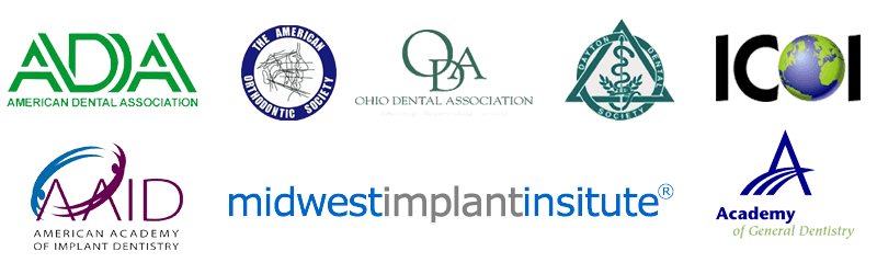 Dentist Miamisburg OH Affiliate Organizations Logos Various Dental Society Logos